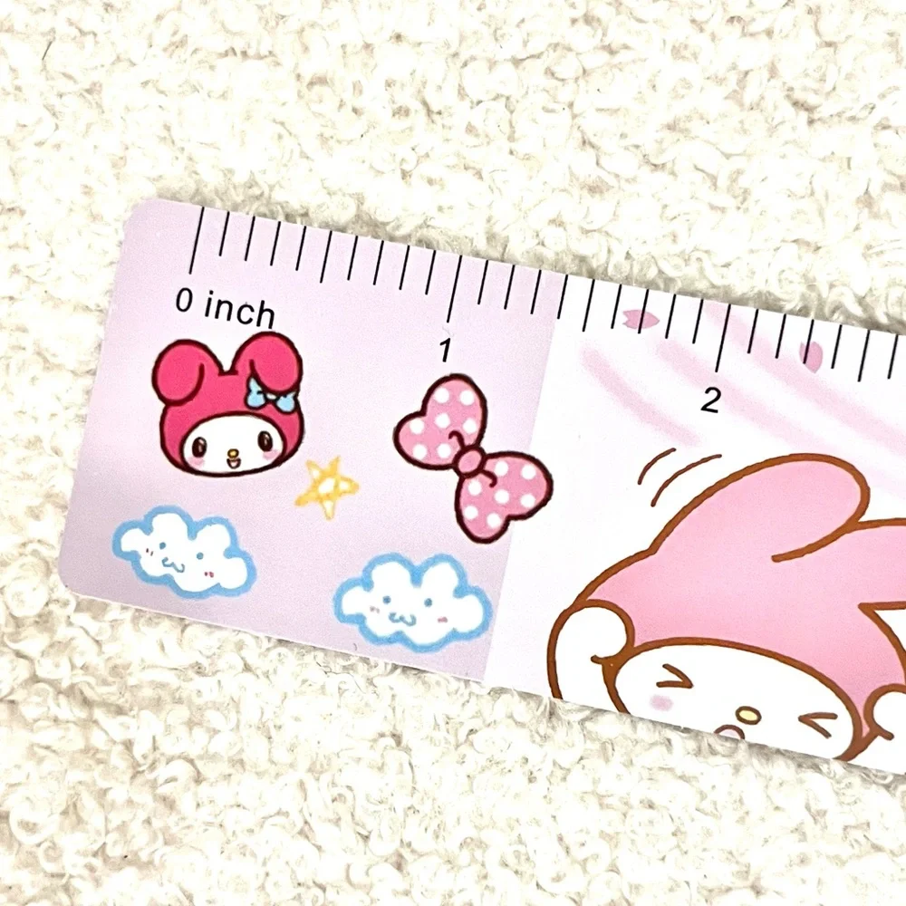 🏷️ Sanrio My Melody kawaii pink 5.5” metal ruler